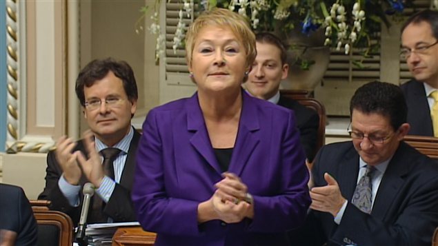 Pauline Marois à l'Assemblée nationale, le 7 décembre. Pauline Marois à l'Assemblée nationale, le 7 décembre.