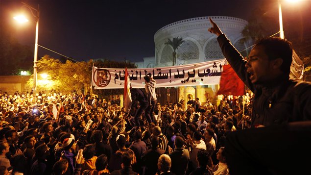 Manifestation au Caire, le 9 décembre. Manifestation au Caire, le 9 décembre.