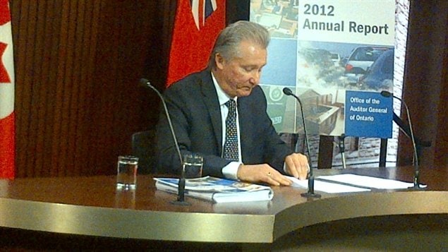 Le vérificateur général de l'Ontario, Jim McCarter Le vérificateur général de l'Ontario, Jim McCarter