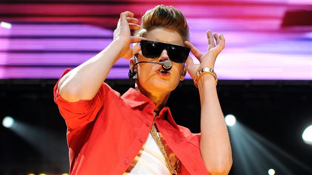 Le chanteur canadien Justin Bieber Le chanteur canadien Justin Bieber