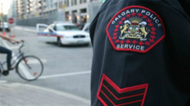 Un écusson de la police de Calgary Un écusson de la police de Calgary