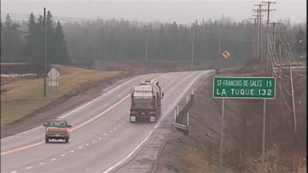 La route 155 entre le Lac Saint-Jean et la Mauricie La route 155 entre le Lac Saint-Jean et la Mauricie