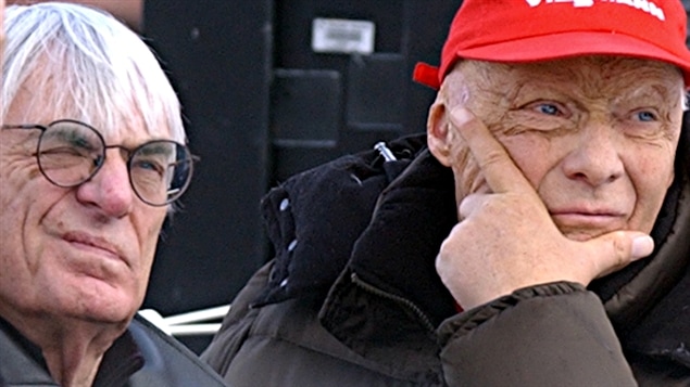 Bernie Ecclestone et Niki Lauda Bernie Ecclestone et Niki Lauda