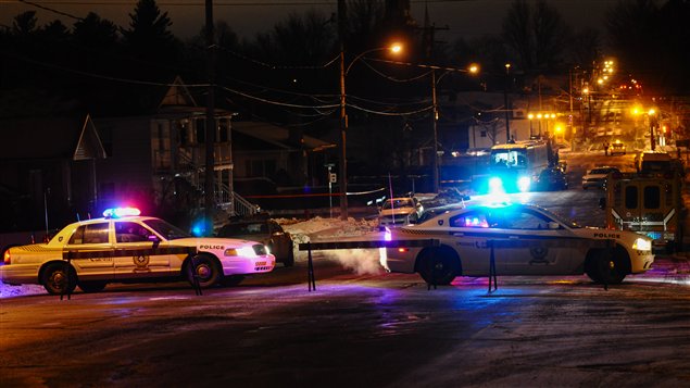 Opération policière à Victoriaville Opération policière à Victoriaville