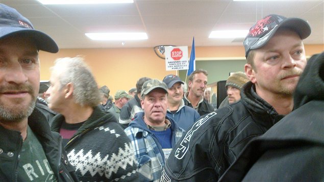 Manifestation à Tracadie-Sheila Manifestation à Tracadie-Sheila
