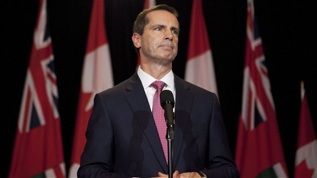 Le premier ministre Dalton McGuinty, annonçant sa démission en octobre dernier Le premier ministre Dalton McGuinty, annonçant sa démission en octobre dernier