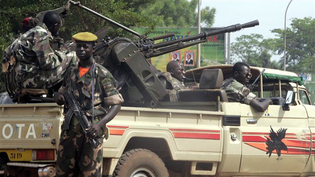 Des membres de la guarde présidentielle en République centrafricaine Des membres de la guarde présidentielle en République centrafricaine