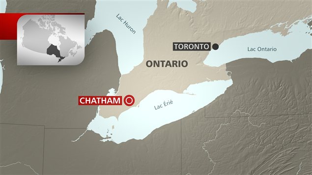 Carte de Chatham, en Ontario Carte de Chatham, en Ontario