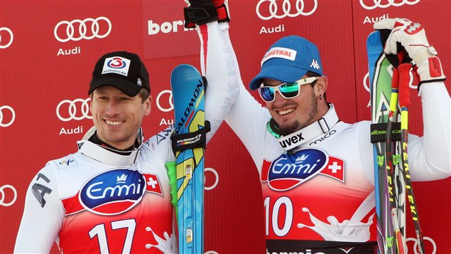 Hannes Reichelt et Dominik Paris Hannes Reichelt et Dominik Paris
