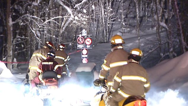 Opération de recherche dans le parc de la Gatineau, le 27 décembre Opération de recherche dans le parc de la Gatineau, le 27 décembre