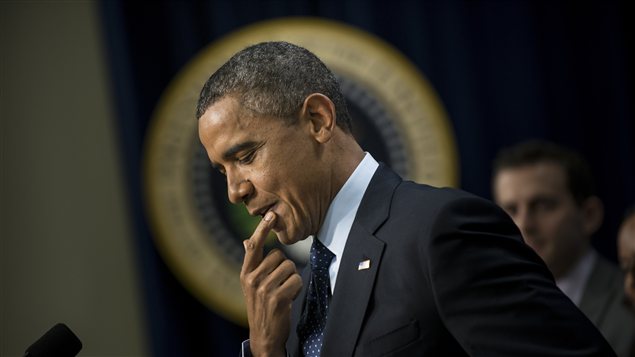 Barack Obama rend compte des derniers développements concernant le mur budgétaire. Barack Obama rend compte des derniers développements concernant le mur budgétaire.