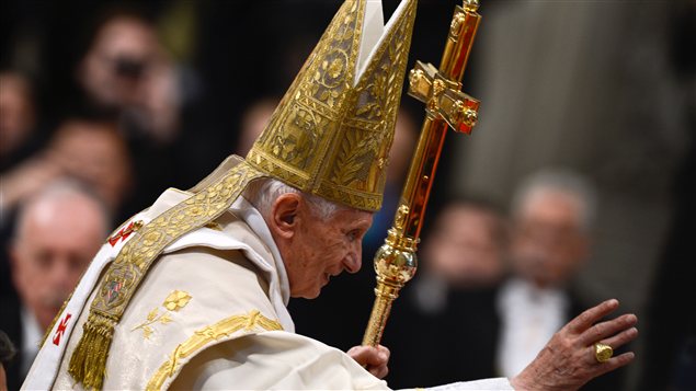 Le pape Benoit XVI pendant la messe du Nouvel An, le 1er janvier 2013. Le pape Benoit XVI pendant la messe du Nouvel An, le 1er janvier 2013.