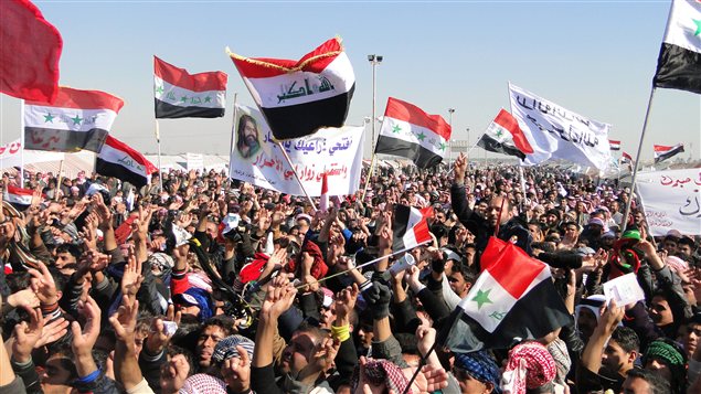 Manifestation à Ramadi, à l'ouest de Bagdad Manifestation à Ramadi, à l'ouest de Bagdad