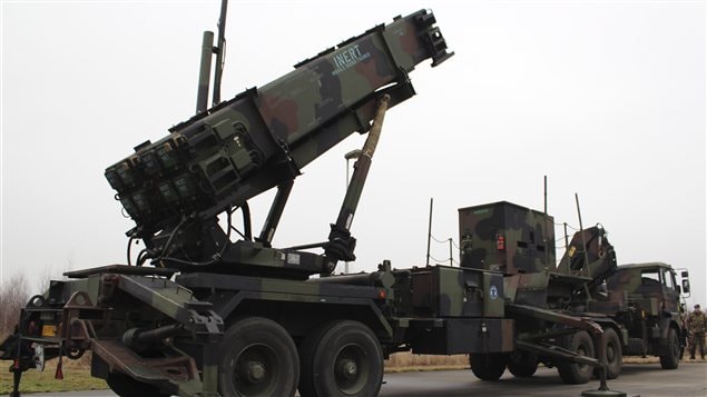 Une batterie de missiles Patriot de l'armée néerlandaise. Une batterie de missiles Patriot de l'armée néerlandaise.