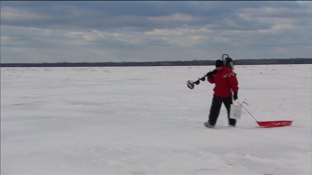 Banquise sur la rivière Rimouski Banquise sur la rivière Rimouski