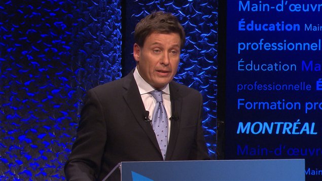 Pierre Moreau, candidat à la direction du Parti libéral du Québec Pierre Moreau, candidat à la direction du Parti libéral du Québec