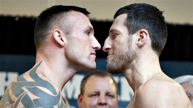 Mikkel Kessler et Carl Froch Mikkel Kessler et Carl Froch