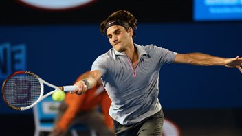 Le Suisse Roger Federer, tombeur du Russe Nikolay Davydenko 6-3, 6-4, 6-4 Le Suisse Roger Federer, tombeur du Russe Nikolay Davydenko 6-3, 6-4, 6-4