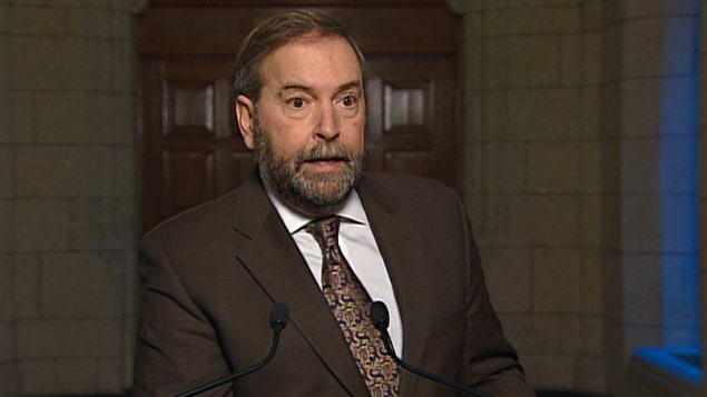 Le chef du NPD, Thomas Mulcair Le chef du NPD, Thomas Mulcair