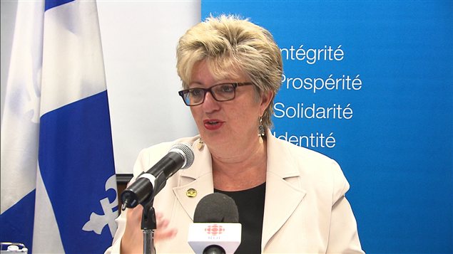 La ministre de l'Immigration Diane de Courcy en tournée à Montréal, le 17 janvier. La ministre de l'Immigration Diane de Courcy en tournée à Montréal, le 17 janvier.