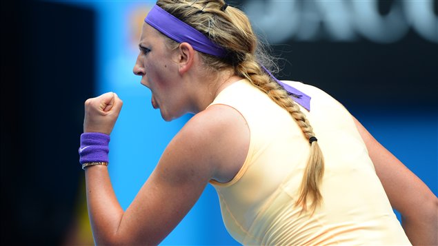 La Bélarussienne Victoria Azarenka a écrasé la Grecque Eleni Daniilidou en deux manches de 6-1 et 6-0 à Melbourne. La Bélarussienne Victoria Azarenka a écrasé la Grecque Eleni Daniilidou en deux manches de 6-1 et 6-0 à Melbourne.