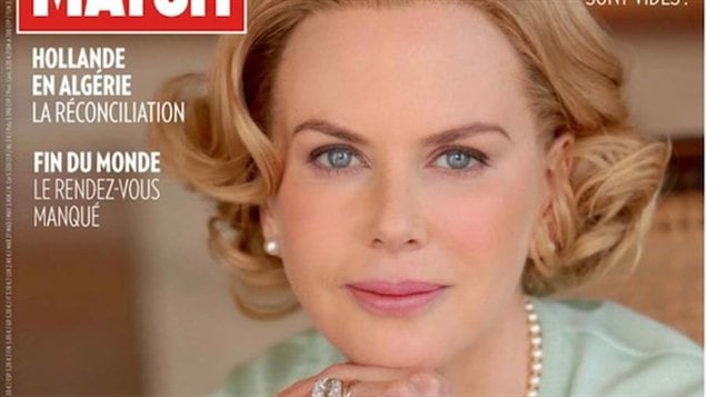 Nicole Kidman dans le rôle de Grace de Monaco sur la couverture du Paris Match Nicole Kidman dans le rôle de Grace de Monaco sur la couverture du Paris Match