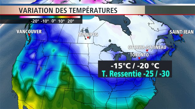 Une vague de temps froid frappe la région. Une vague de temps froid frappe la région.