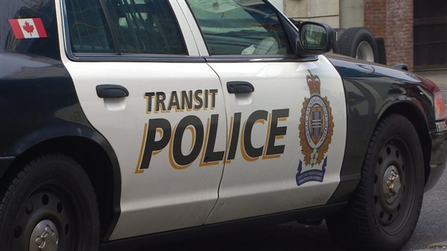 Une voiture de la police des transports en commun de Metro Vancouver. Une voiture de la police des transports en commun de Metro Vancouver.