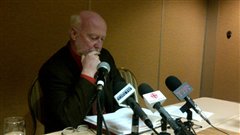 Le président de Pétrolia, André Proulx, lors de la conférence de presse, jeudi aprè-midi Le président de Pétrolia, André Proulx, lors de la conférence de presse, jeudi aprè-midi