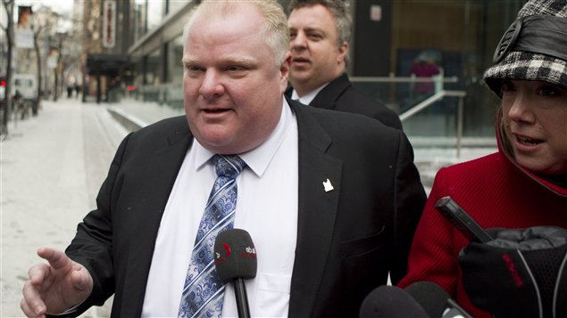 Le maire de Toronto, Rob Ford Le maire de Toronto, Rob Ford