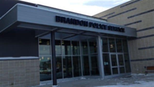 Un poste de police à Brandon au Manitoba Un poste de police à Brandon au Manitoba