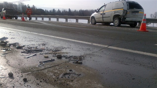 Un signaleur routier a été fauché à Plessisville. Un signaleur routier a été fauché à Plessisville.
