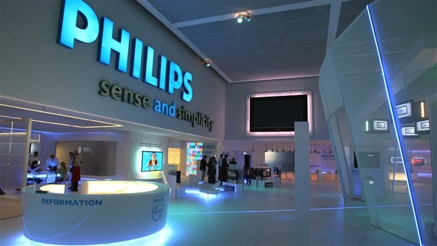 Un stand de Philips Un stand de Philips