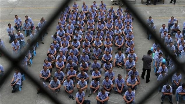 Des prisonniers dans un camp de travail chinois Des prisonniers dans un camp de travail chinois