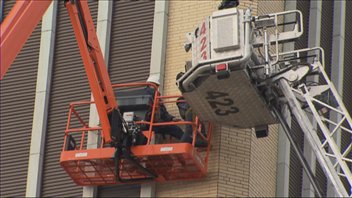 Les travailleurs ont été récupérés par les pompiers de Saguenay Les travailleurs ont été récupérés par les pompiers de Saguenay