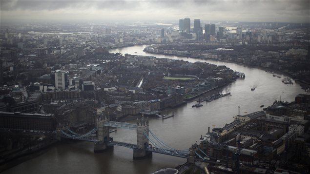 La ville de Londres vue de l'observatoire du Shard La ville de Londres vue de l'observatoire du Shard