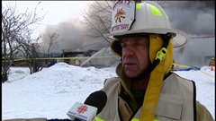 Selon le chef du Service des incendies, Aurèle Constantineau, la fromagerie est une perte totale. Selon le chef du Service des incendies, Aurèle Constantineau, la fromagerie est une perte totale.