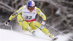 Le Norvégien Aksel Lund Svindal à Schladming Le Norvégien Aksel Lund Svindal à Schladming