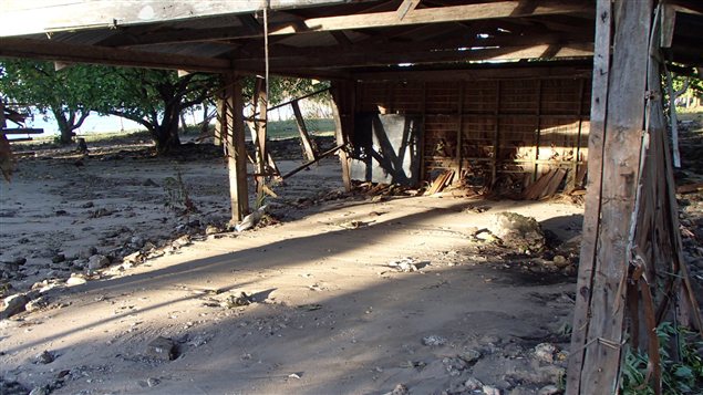 Les restes d'une école primaire à Lata, aux îles Santa Cruz, dans l'archipel des îles Salomon, dans le Pacifique, qui a été touché par un violent séisme suivi d'un tsunami. Les restes d'une école primaire à Lata, aux îles Santa Cruz, dans l'archipel des îles Salomon, dans le Pacifique, qui a été touché par un violent séisme suivi d'un tsunami.
