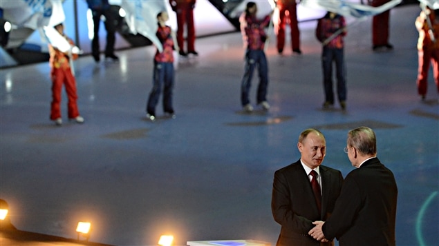 Vladimir Poutine et Jacques Rogge Vladimir Poutine et Jacques Rogge