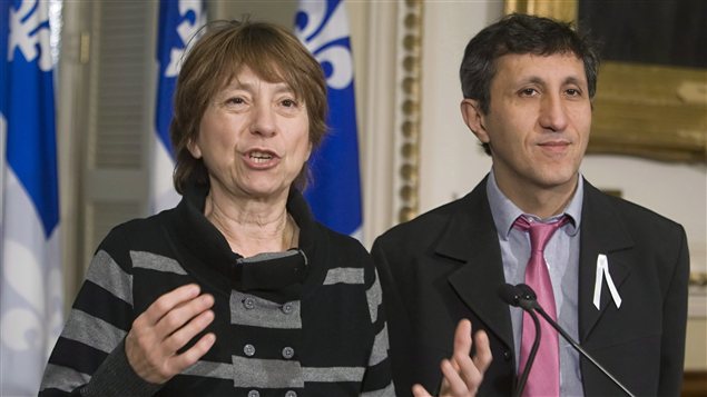 Françoise David et Amir Khadir. Françoise David et Amir Khadir.