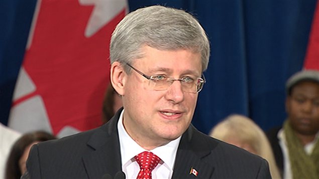 Le premier ministre Stephen Harper Le premier ministre Stephen Harper