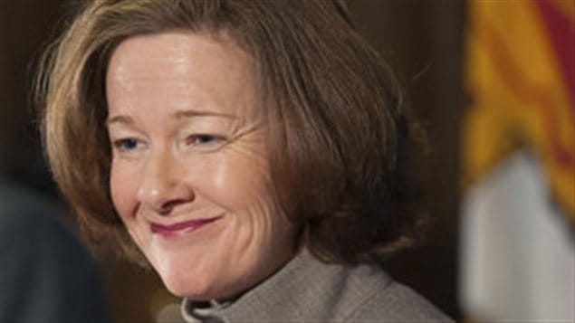 La première ministre de l'Alberta, Alison Redford La première ministre de l'Alberta, Alison Redford