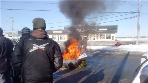Manifestation à Tracadie-Sheila Manifestation à Tracadie-Sheila