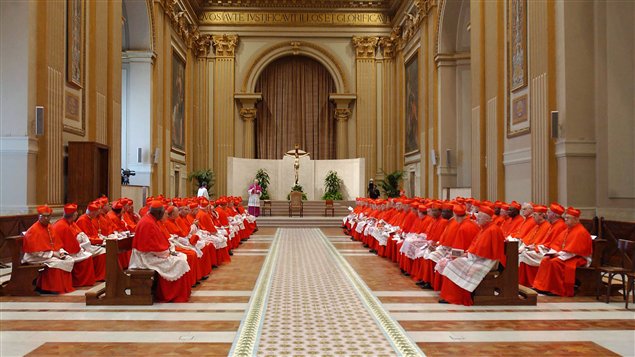 Des cardinaux réunis en conclave au Vatican Des cardinaux réunis en conclave au Vatican