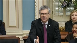 Le chef du Parti libéral du Québec, Jean-Marc Fournier, pendant la période de questions, le 12 février Le chef du Parti libéral du Québec, Jean-Marc Fournier, pendant la période de questions, le 12 février