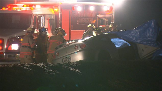 Accident de la route à Lachute Accident de la route à Lachute