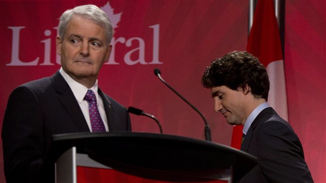 Marc Garneau et Justin Trudeau Marc Garneau et Justin Trudeau