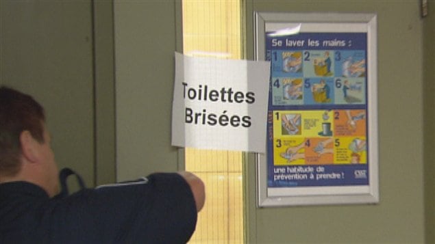 Les toilettes de l'UQAC ont été infestées de sauterelles Les toilettes de l'UQAC ont été infestées de sauterelles