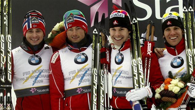 Hattestad, Northug, Harvey et Kershaw à Olso Hattestad, Northug, Harvey et Kershaw à Olso
